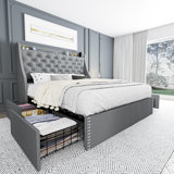 世界的に Winston Porter Bed Frame With 4 Storage Drawers And 趣味・スポーツ・実用